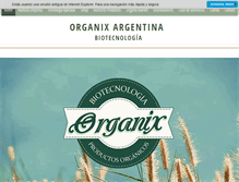 Tablet Screenshot of organixargentina.com